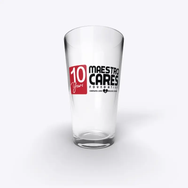 10-year Anniversary Glass